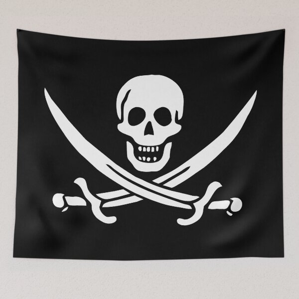 Item preview, Pirate Flag of Jack Rackham designed and sold by LifeSpice.