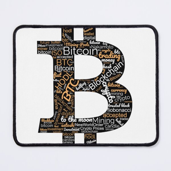 Item preview, Bitcoin BTC Crypto Word Cloud Art designed and sold by nueschka.