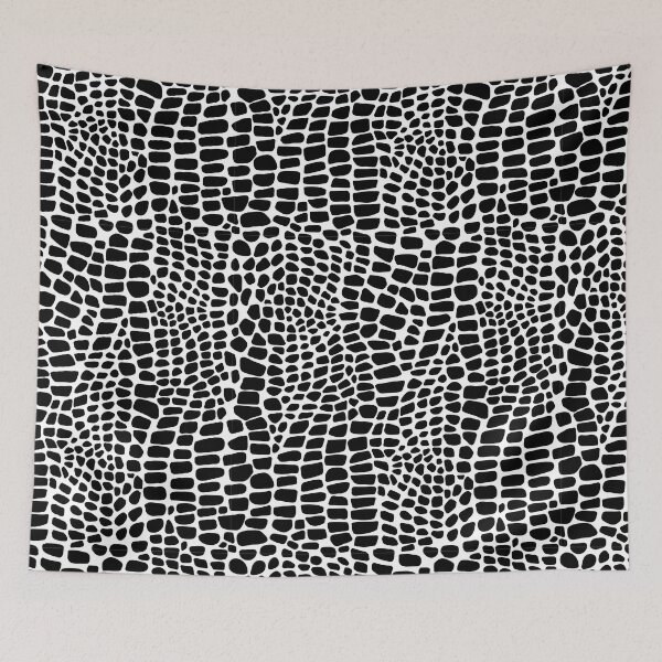 Item preview, Alligator Skin Pattern Black white Animal Skin Pattern Gift Premium Art Apparel Essential Motivation Inspiration Joy Mood  Funny Cat Halloween designed and sold by DesignByHeartUK.