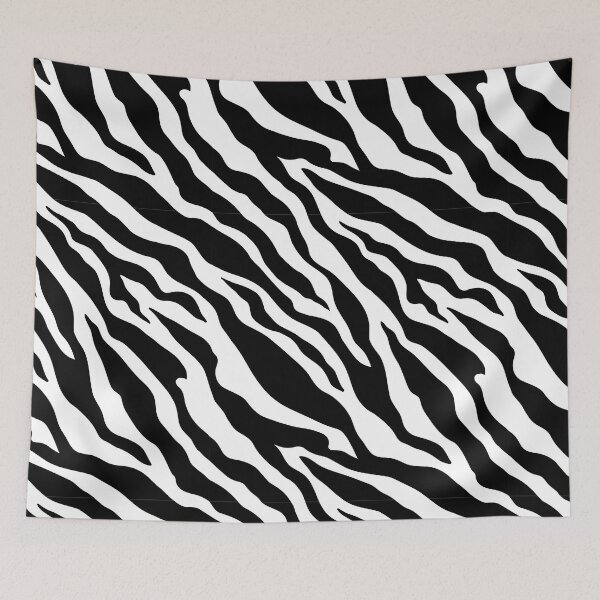 Item preview, Zebra Skin Pattern Black and White Animal Skin Pattern Gift Premium Art Apparel Essential Motivation Inspiration Joy Mood  Funny Cat Halloween designed and sold by DesignByHeartUK.