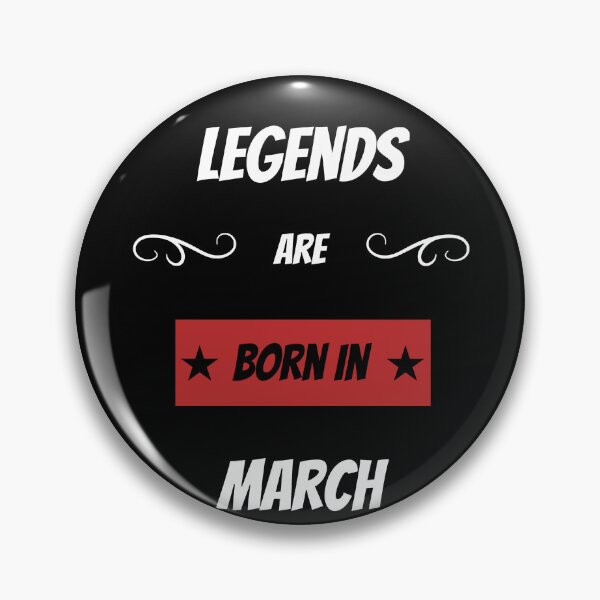 Item preview, Legends are born in March designed and sold by BritishFashion.