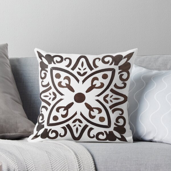 Item preview, Brown Flower stencil art designed and sold by Melissa Renee.
