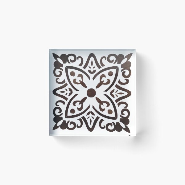 Item preview, Brown Flower stencil art designed and sold by Melissa Renee.