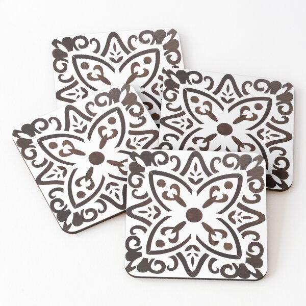 Item preview, Brown Flower stencil art designed and sold by Melissa Renee.