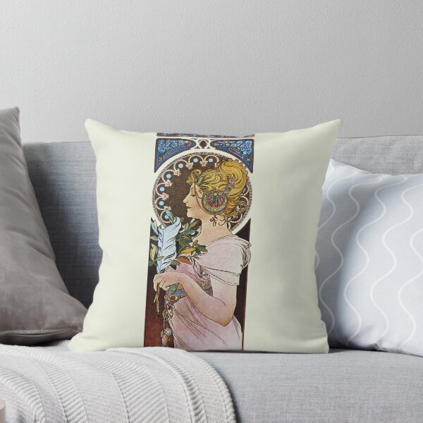 Item preview, La Plume Mucha Vintage Lithograph - Feather 1899 Reproduction  designed and sold by molamode.