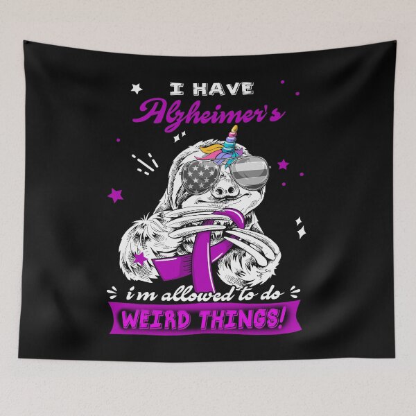 Item preview, Funny Sloth I Have Alzheimer's I'm Allowed To Do Weird Things designed and sold by Kohend.