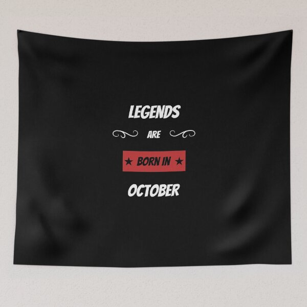 Item preview, Legends are born in October designed and sold by BritishFashion.