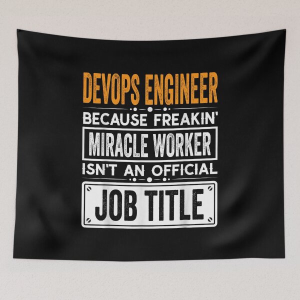 Item preview, Devops engineer Because Freaking Miracle Worker Isn’t an Official Job Title, Devops engineer Christmas Fathers Day shirt designed and sold by xlnv.