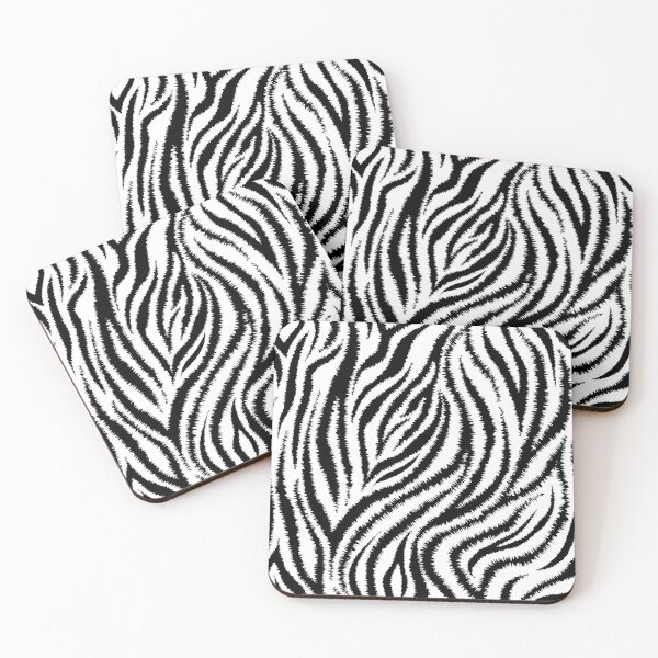 Item preview, Zebra Skin Pattern Black and White Animal Skin Pattern Gift Premium Art Apparel Essential Motivation Inspiration Joy Mood  Funny Cat Halloween designed and sold by DesignByHeartUK.