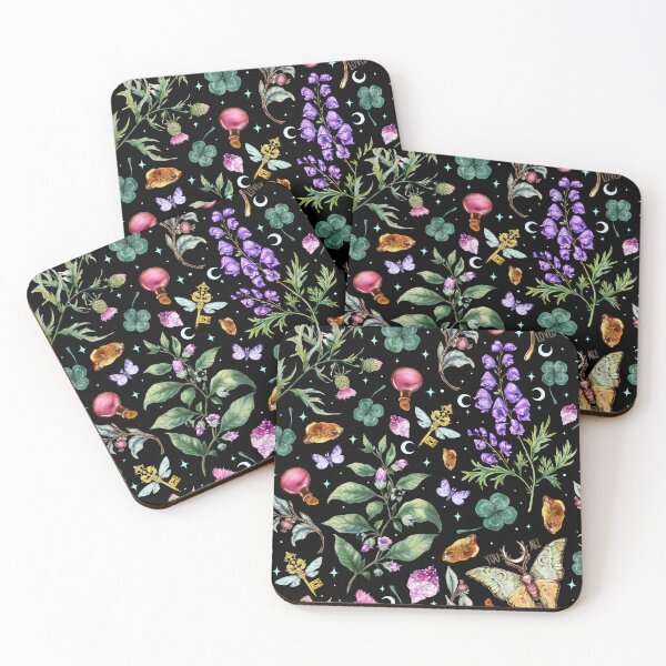 Item preview, Witchy magical pattern. Nightshade, Wolfsbane.  designed and sold by Sitenkovamary.