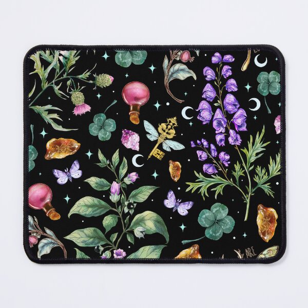 Item preview, Witchy magical pattern. Nightshade, Wolfsbane.  designed and sold by Sitenkovamary.