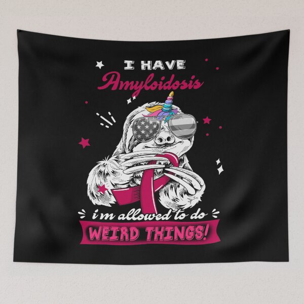 Item preview, Funny Sloth I Have Amyloidosis I'm Allowed To Do Weird Things designed and sold by Kohend.