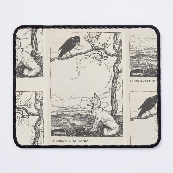Item preview, Aesop's Fables art by Arthur Rackham 1913 0026 The Fox and the Crow designed and sold by wetdryvac.