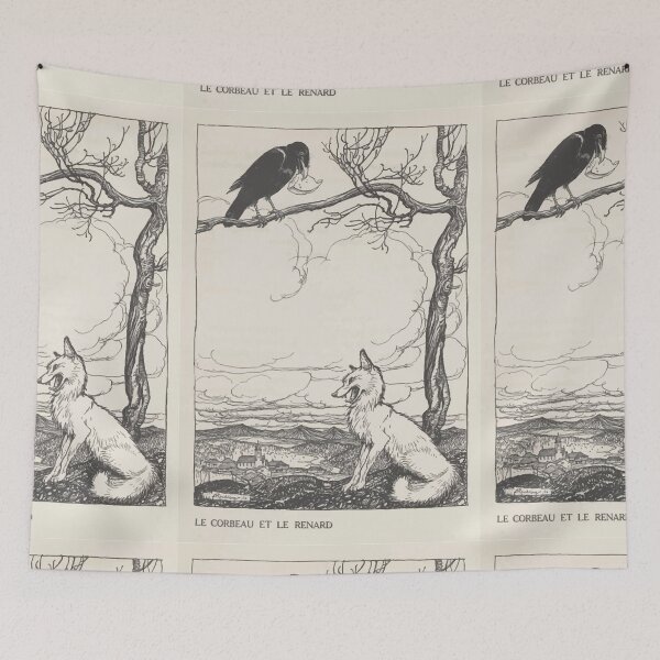 Item preview, Aesop's Fables art by Arthur Rackham 1913 0026 The Fox and the Crow designed and sold by wetdryvac.