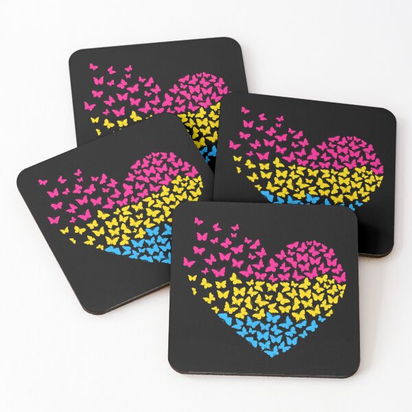 Item preview, Pansexual Butterflies Heart  designed and sold by Pridish.