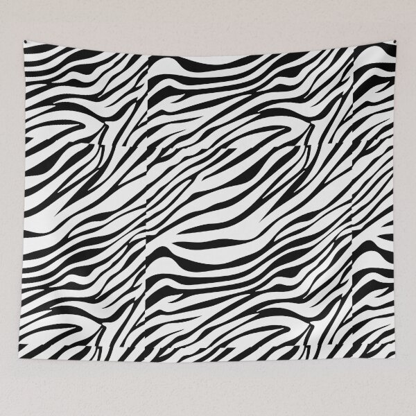 Item preview, Zebra Skin Pattern Black and White Animal Skin Pattern Gift Premium Art Apparel Essential Motivation Inspiration Joy Mood  Funny Cat Halloween designed and sold by DesignByHeartUK.