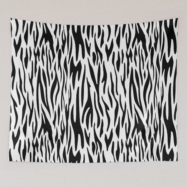 Item preview, Zebra Skin Pattern Black and White Animal Skin Pattern Gift Premium Art Apparel Essential Motivation Inspiration Joy Mood  Funny Cat Halloween designed and sold by DesignByHeartUK.