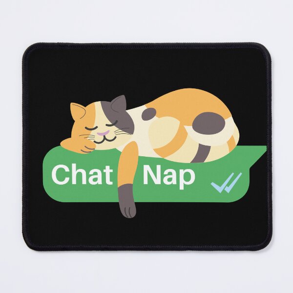 Item preview, Calico Cat sleeping on a Text Box | Catnap  designed and sold by Fluffy-Vectors.