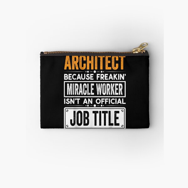 Item preview, architect Because Freaking Miracle Worker Isn’t an Official Job Title, architect Christmas Fathers Day shirt designed and sold by xlnv.