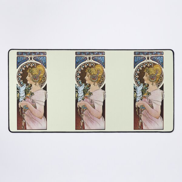 Item preview, La Plume Mucha Vintage Lithograph - Feather 1899 Reproduction  designed and sold by molamode.