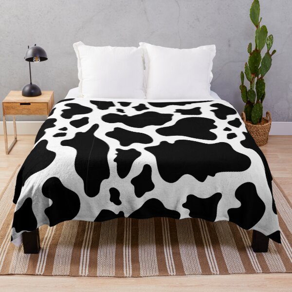 Item preview, Cow Faux Skin Cowhide Pattern Animal Skin Black White Pattern Gift Premium Art Apparel Essential Motivation Inspiration Joy Mood  Funny Cat Halloween designed and sold by DesignByHeartUK.