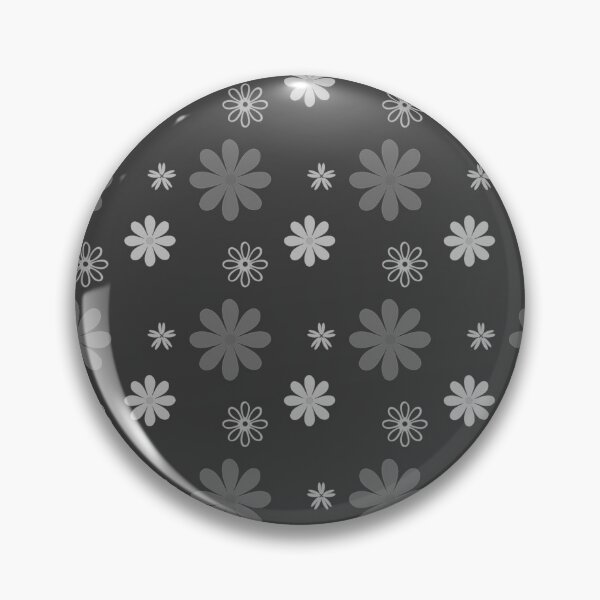Item preview, Flower Power! - Gray Monochrome designed and sold by TotallyRetroArt.