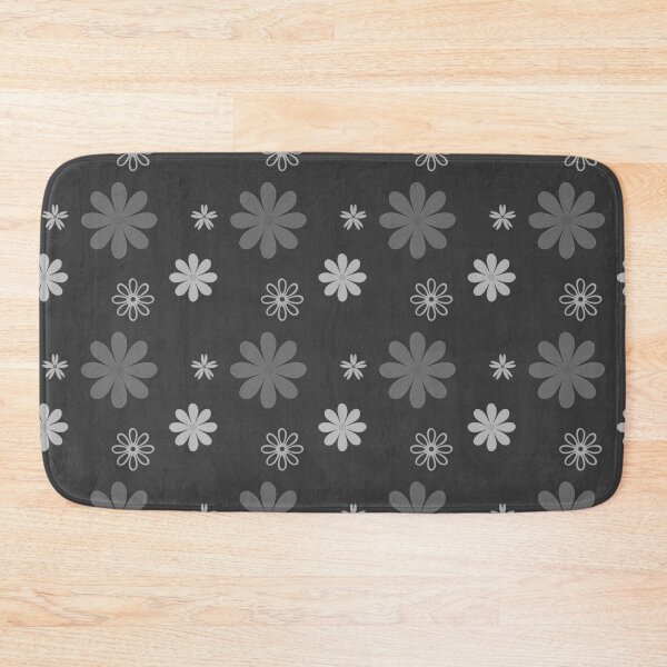 Item preview, Flower Power! - Gray Monochrome designed and sold by TotallyRetroArt.