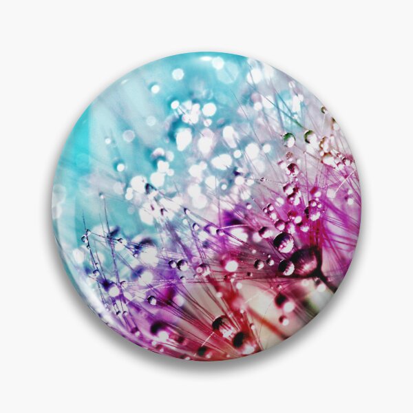 Item preview, FLORA #4 –Delicate Dew Drops on Purple Flowers designed and sold by DEL-Productions.