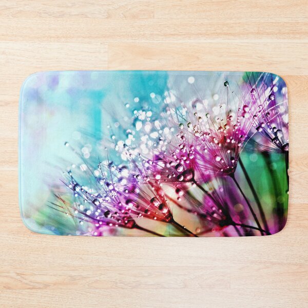 Item preview, FLORA #4 –Delicate Dew Drops on Purple Flowers designed and sold by DEL-Productions.