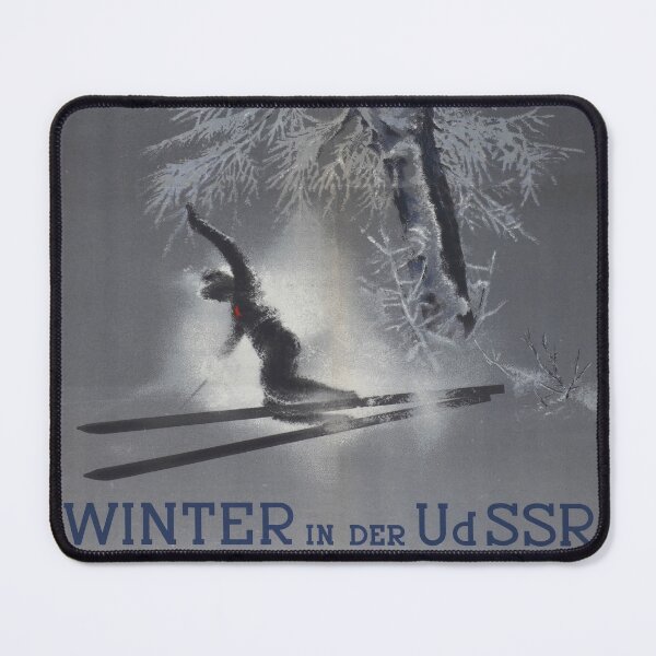 Item preview, Winter in the USSR - Vintage 1932 ski poster designed and sold by heymate.