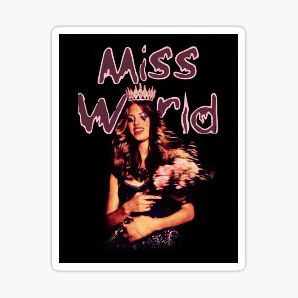 Vista previa del artículo con la obra «Miss world», diseñado y vendido por princessticker.
