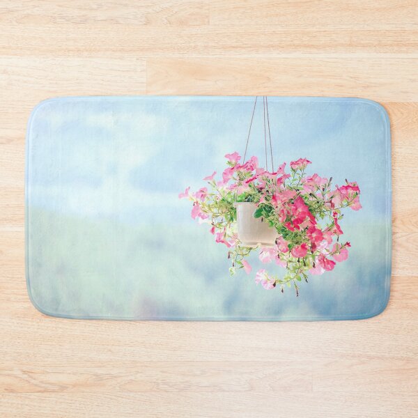 Item preview, FLORA #13 - Pink and Red Flowers in Hanging Pot designed and sold by DEL-Productions.