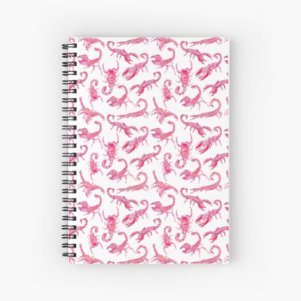 Pink Scorpions Spiral Notebook