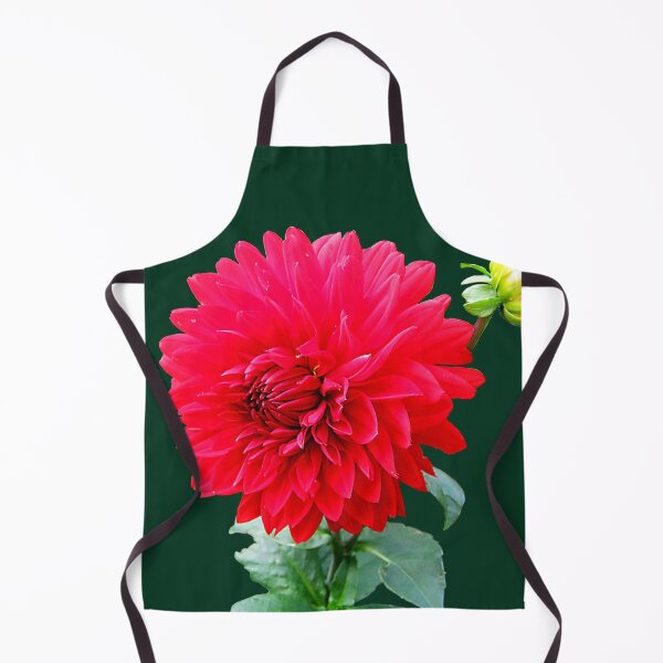 Item preview, FLORA #17 - Red Dahila Flower and Bud designed and sold by DEL-Productions.