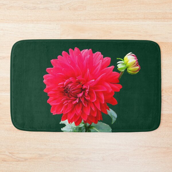 Item preview, FLORA #17 - Red Dahila Flower and Bud designed and sold by DEL-Productions.