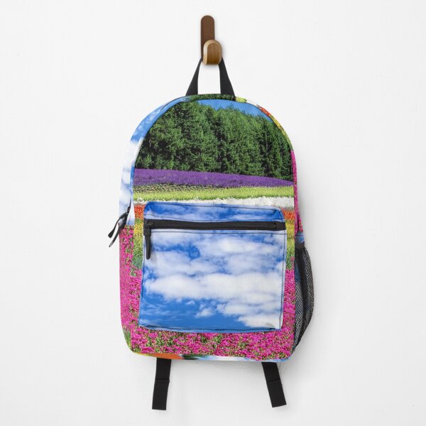 Item preview, FLORA #18 - Multicolored Field of Flowers Under Blue Sky designed and sold by DEL-Productions.
