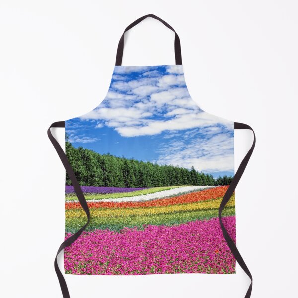 Item preview, FLORA #18 - Multicolored Field of Flowers Under Blue Sky designed and sold by DEL-Productions.