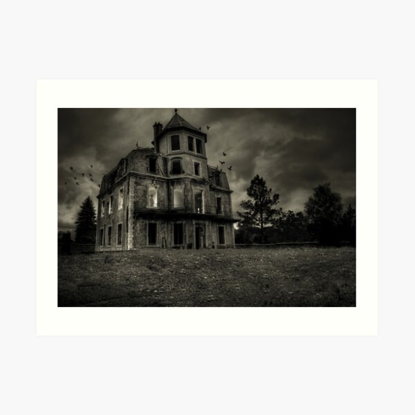 Psycho Bates house Art Print