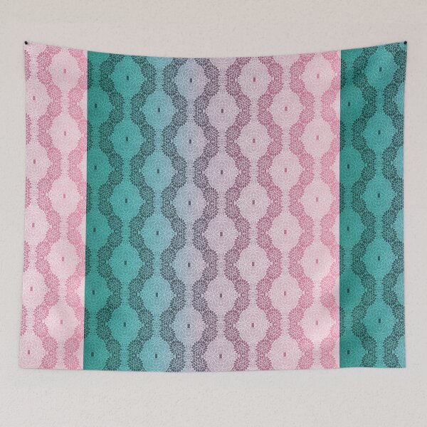 Item preview, Pink and Blue Abstract Flower Patterns designed and sold by Ecollections.