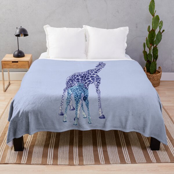 Artikelvorschau, Giraffensäugen - blau kolorierte Version entworfen und verkauft von SylvieG18.