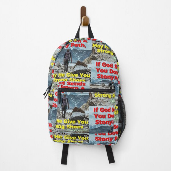 Item preview, Irish Proverb - If God Sends You Down A Stony Path, May He Give You Strong Shoes designed and sold by IrishProverbs.