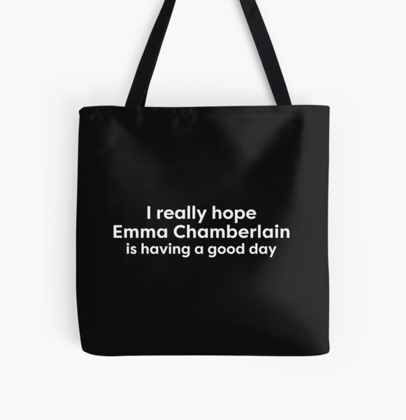 Custom Emma Chamberlain For Dark Tote Bags By Sengul - Artistshot