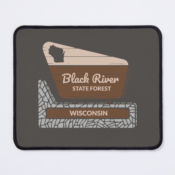 Item preview, Black River State Forest Wisconsin Entrance Welcome Sign WI designed and sold by palmettodigital.