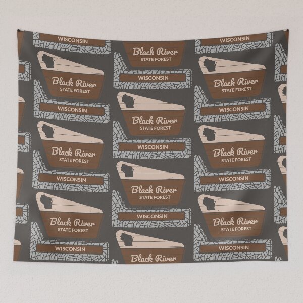 Item preview, Black River State Forest Wisconsin Entrance Welcome Sign WI designed and sold by palmettodigital.