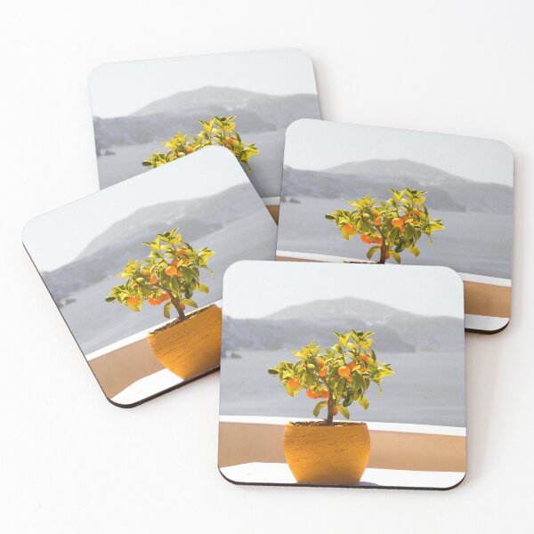 Item preview, Santorini, Greece, Summer Ocean Views, Orange Tree designed and sold by newburyboutique.