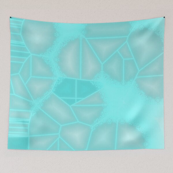Item preview, INSPIRING ABSTRACT PATTERN BLUE CYAN WHITE STAINED GLASS. designed and sold by Ralek.
