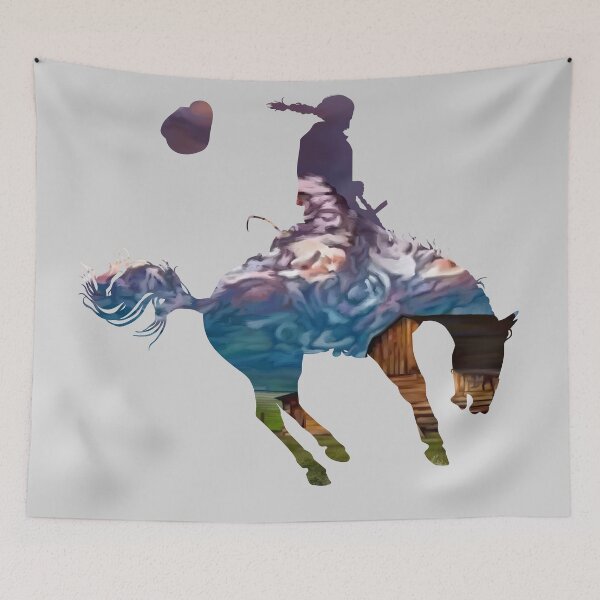 Item preview, Bronco Rider 2: Mountain Ranch at Sunset designed and sold by Zia Frazier.