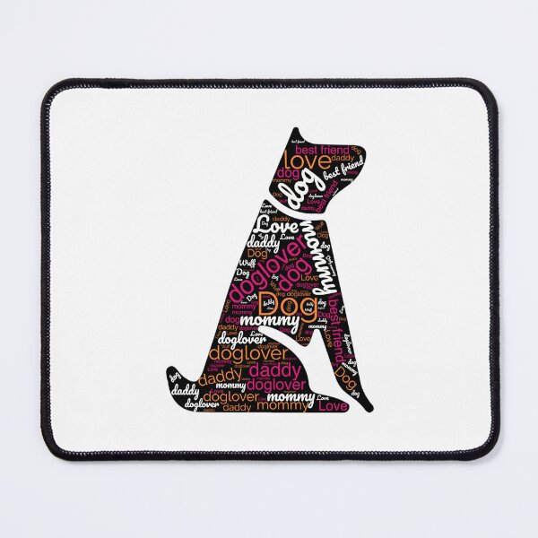 Item preview, DOG MOM - DOG LOVE - WORD CLOUD SILHOUETTE designed and sold by nueschka.