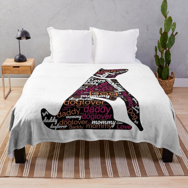 Item preview, DOG MOM - DOG LOVE - WORD CLOUD SILHOUETTE designed and sold by nueschka.