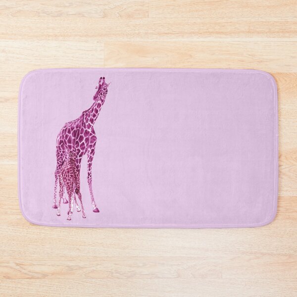 Item preview, Giraffe suckling - purple-pink colorized version designed and sold by SylvieG18.
